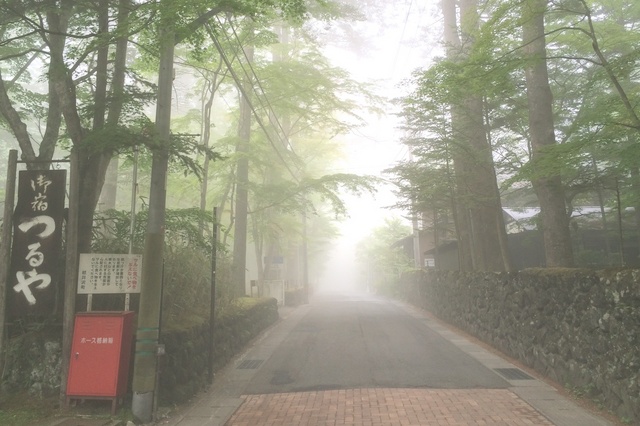 旧軽井沢らしい霧