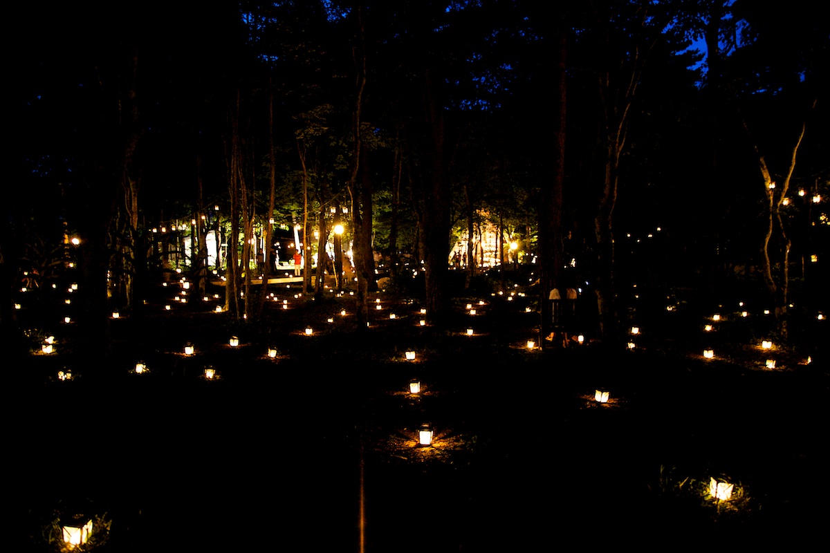 軽井沢高原教会サマーキャンドルナイト13 長野県 旧軽井沢 つるや旅館 軽井沢の老舗旅館