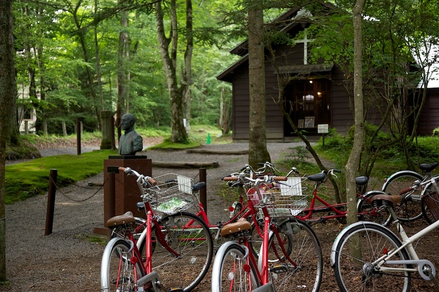 自転車とショー記念礼拝堂