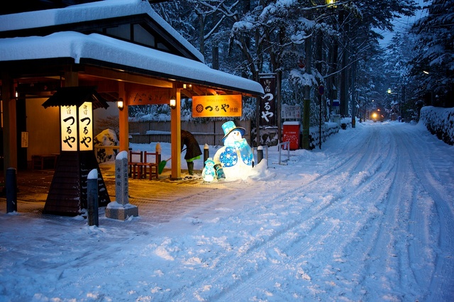 大雪の軽井沢