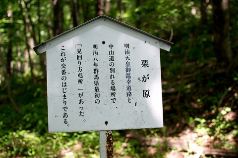 軽井沢宿から坂本宿まで中山道66